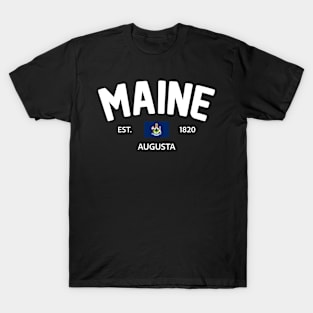 Maine Collegiate Preppy T-Shirt